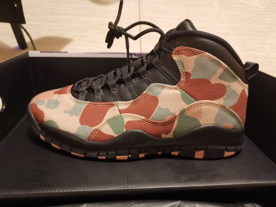 camo jordan 10