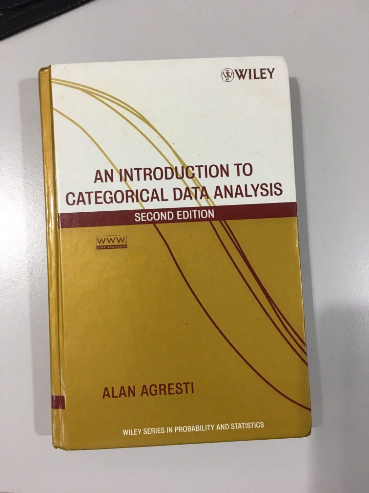 An Introduction To Categorical Data Analysis By Alan Agresti Hobbies Toys Books Magazines Textbooks On Carousell