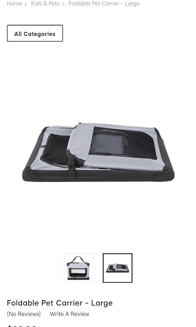 (Large) Anko Foldable Pet Carrier, Pet Supplies, Homes & Other Pet