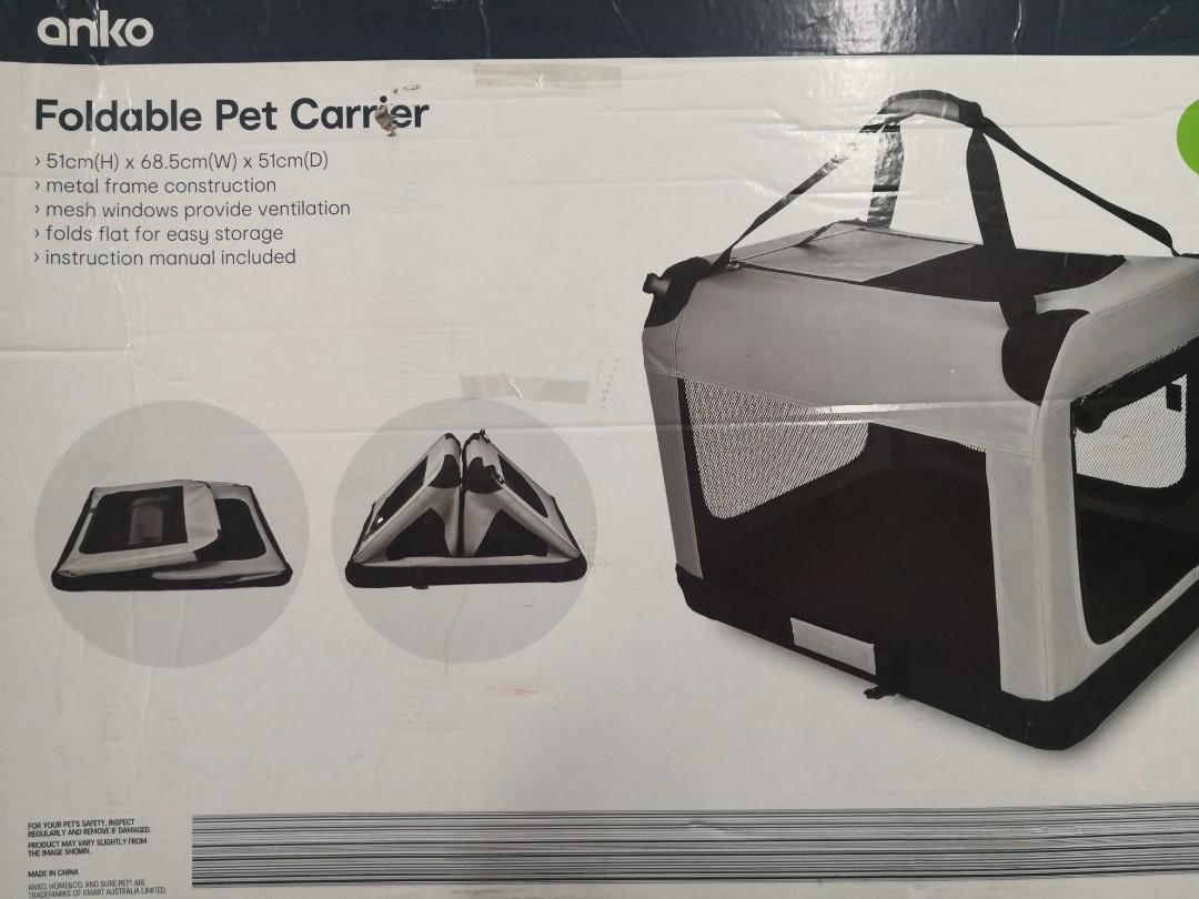 (Large) Anko Foldable Pet Carrier, Pet Supplies, Homes & Other Pet