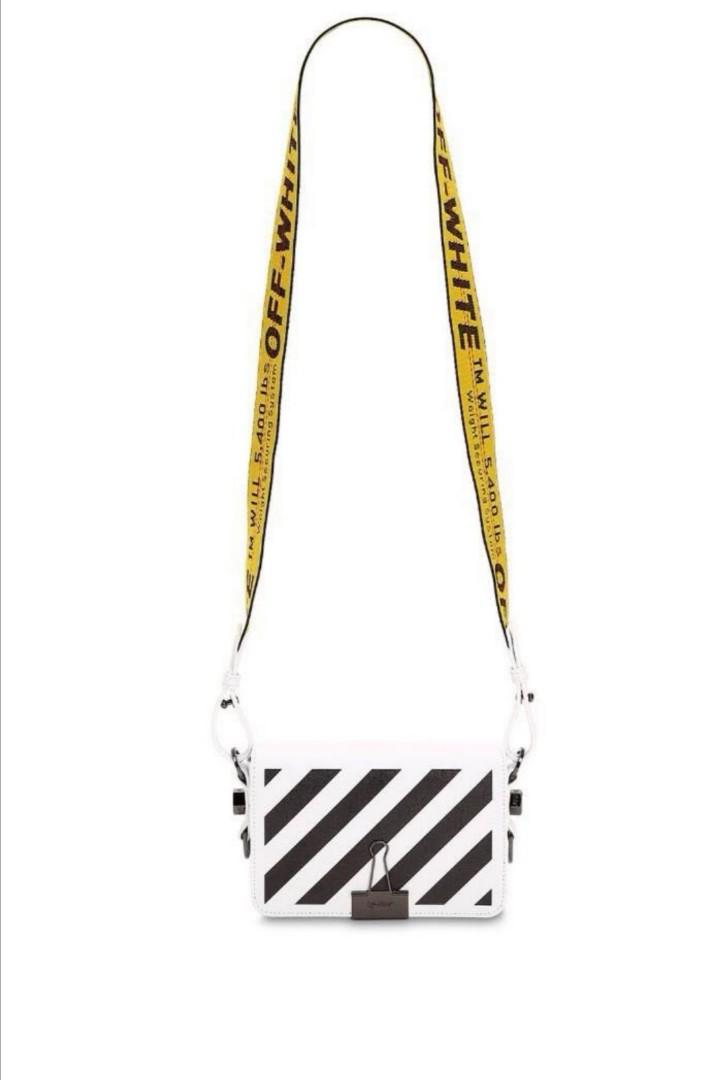 Authentic Off White Mini Binder Clip Bag, Luxury, Bags & Wallets on