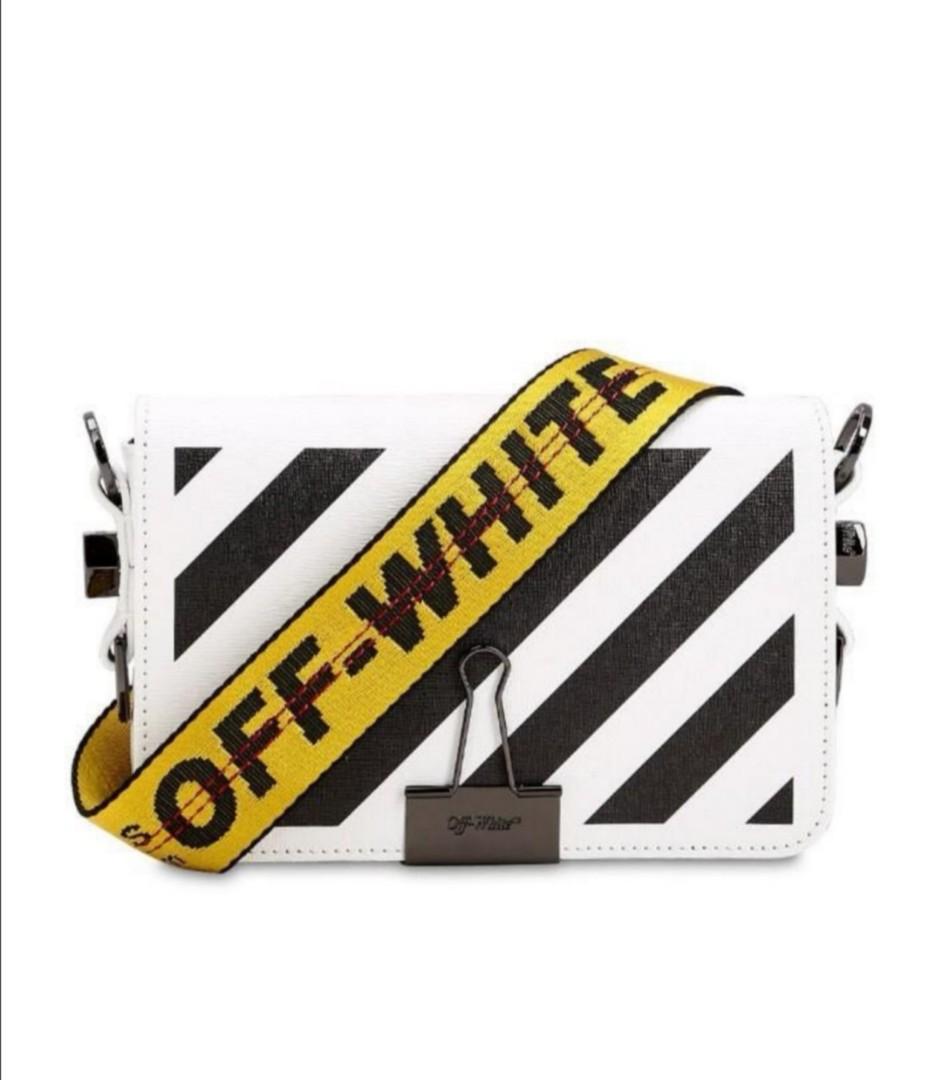 Authentic Off White Mini Binder Clip Bag, Luxury, Bags & Wallets on