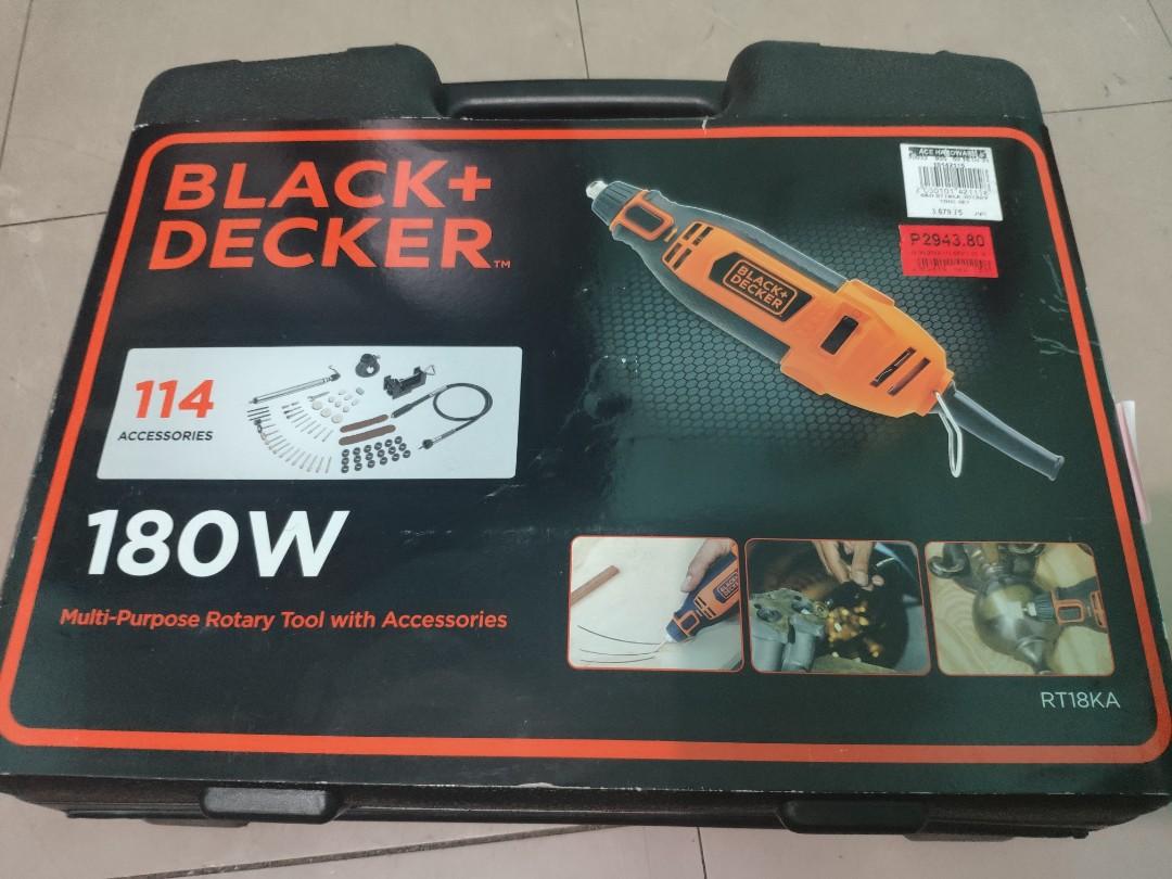 3.2 mm Black & Decker RT18KA-IN Rotary Tool Kit, 180 Watt