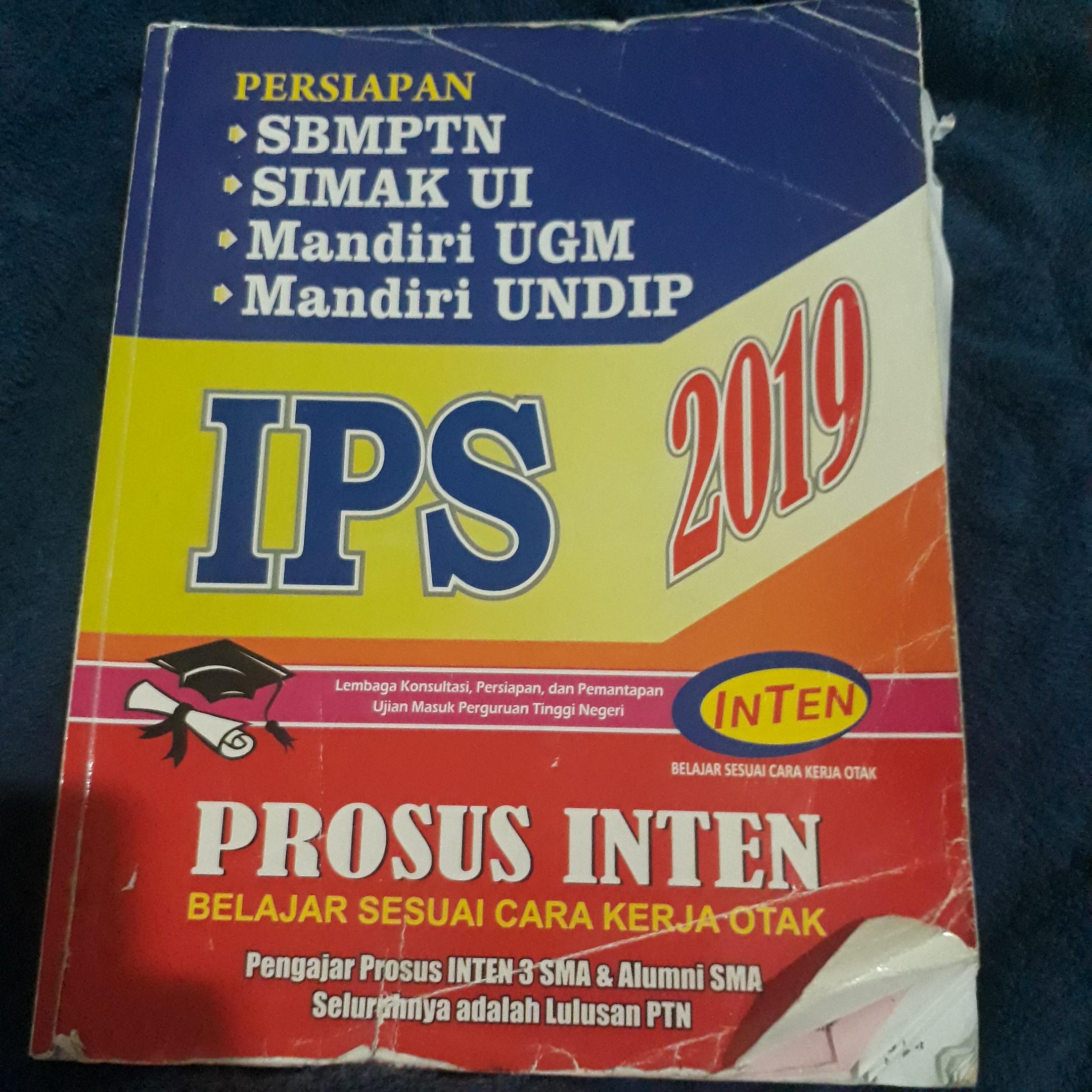 Buku Kumpulan Soal Sbmptn Utbk Un Inten Kelas 12 Ips Buku Alat Tulis Buku Di Carousell