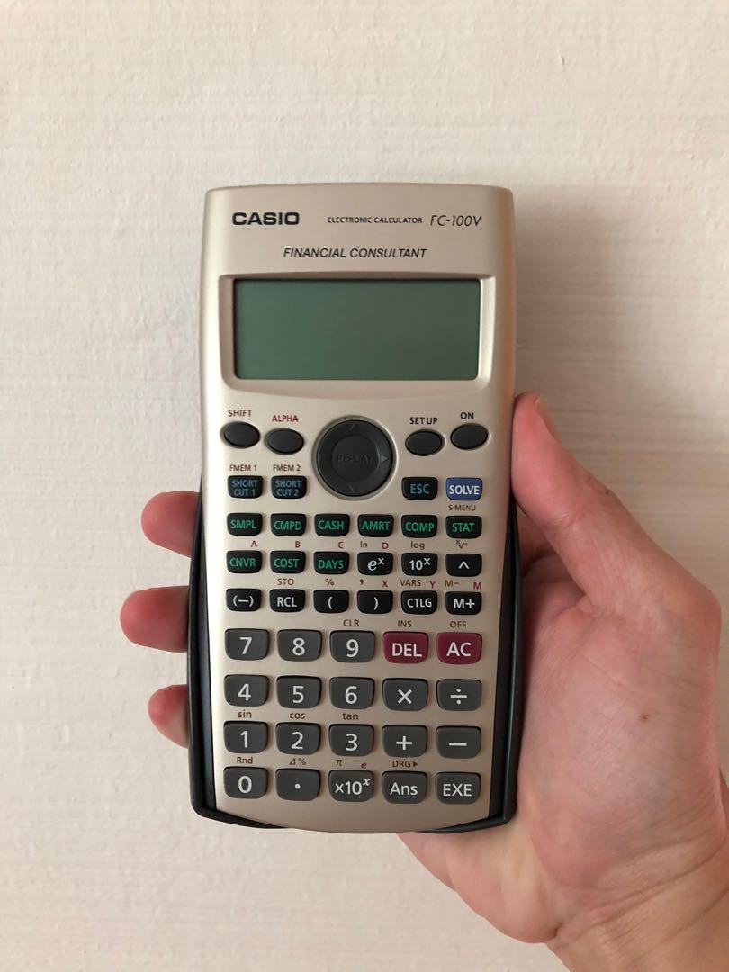 Casio Financial Calculator FC100V, Computers & Tech, Office & Business