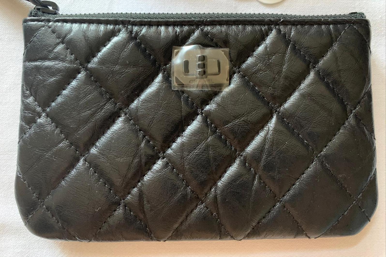 chanel mini reissue so black