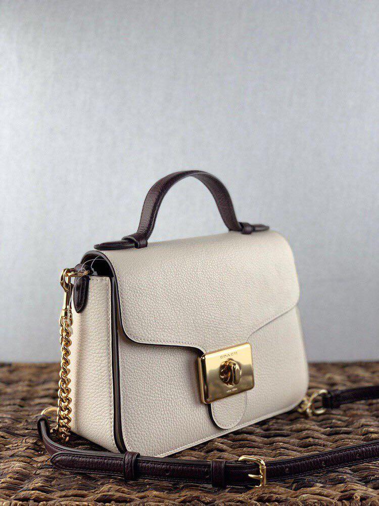 Coach Cassidy Top Handle Crossbody in Chalk