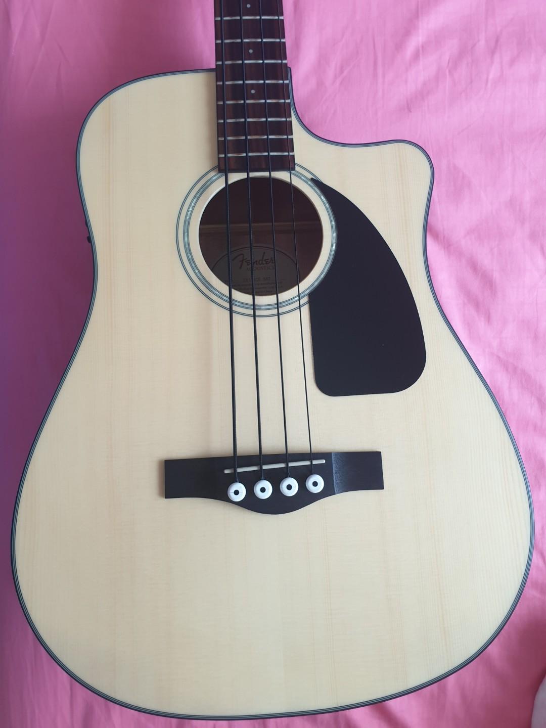 Fender CB100 CE AcousticElectric Bass Guitar, Hobbies & Toys, Music