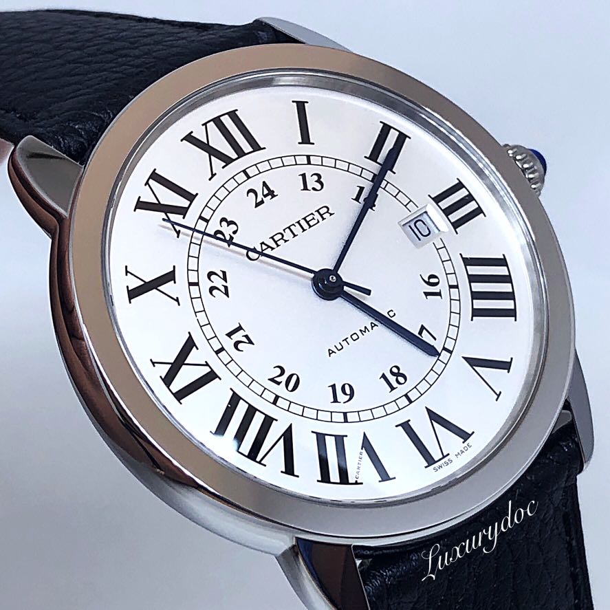 FS.BNIB CARTIER RONDE SOLO AUTOMATIC STEEL ON