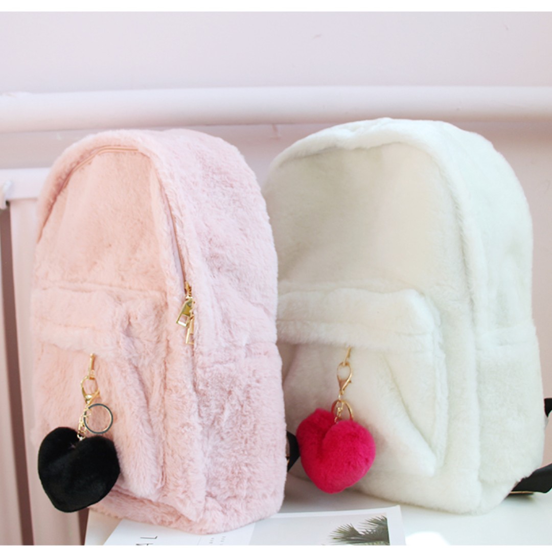 fluffy backpack