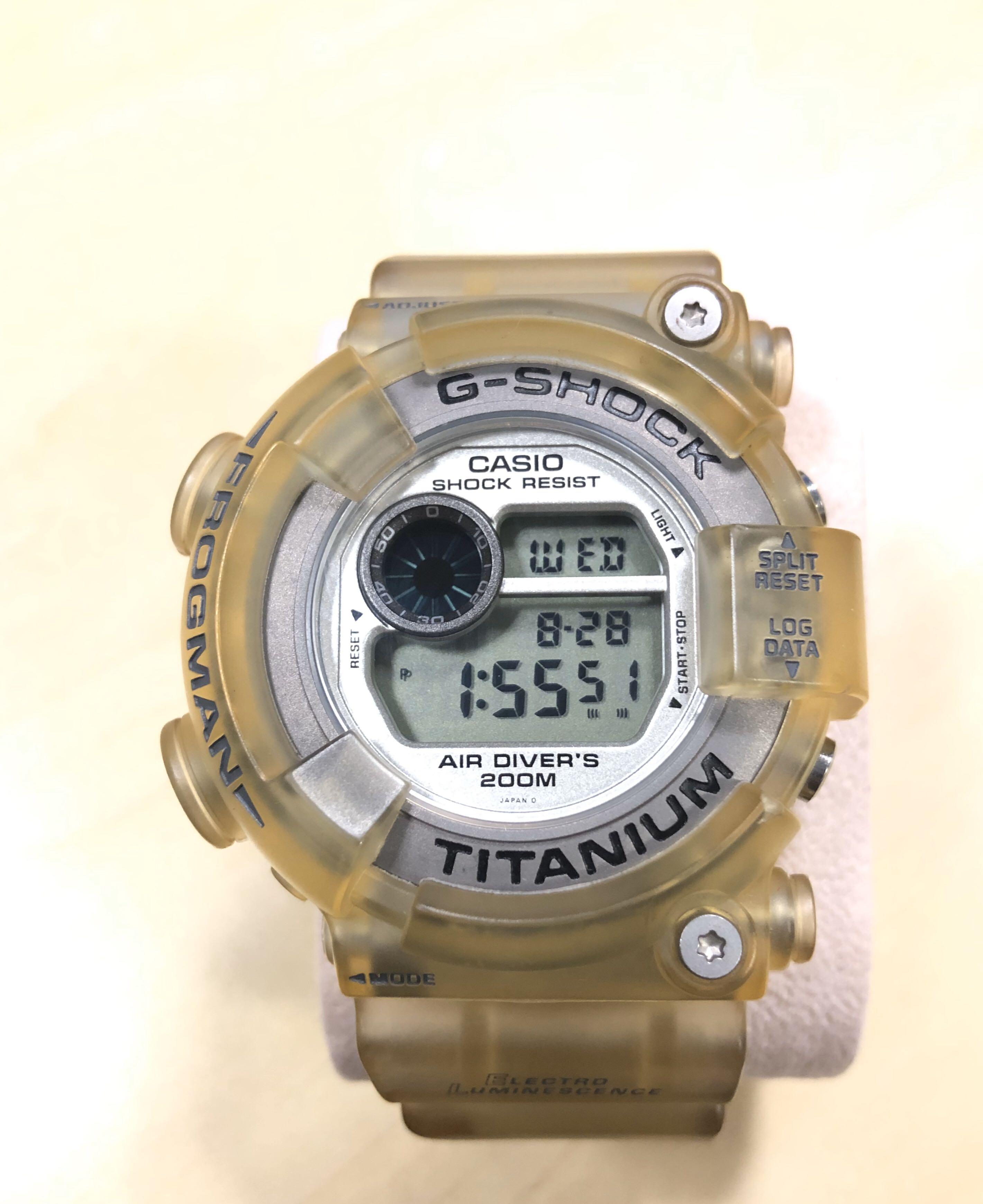 G shock frogman transparent hot sale