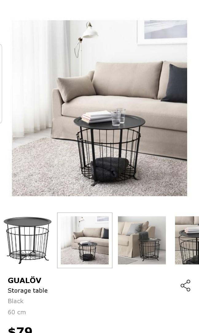 Ikea Gualov Storage Table Furniture Tables Chairs On Carousell