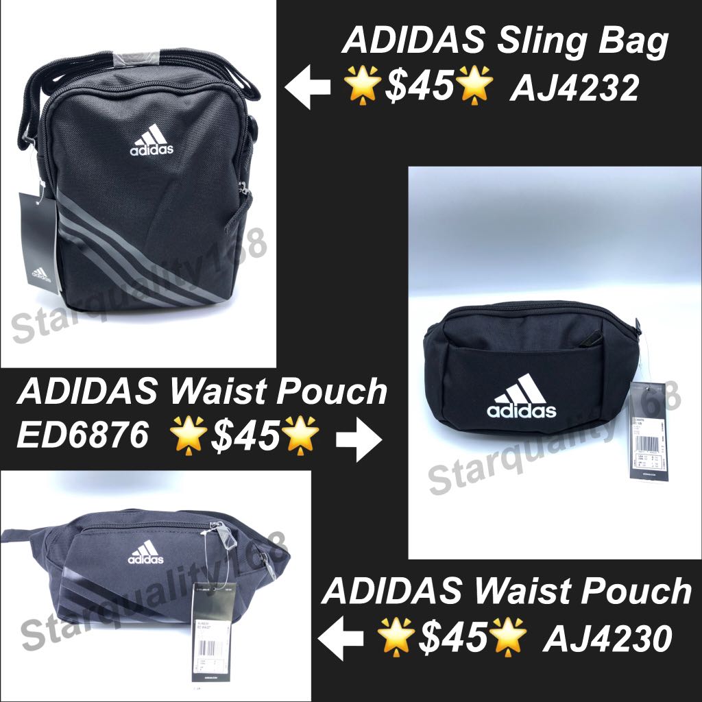 🌟INSTOCK🌟 ADIDAS Sling Bag Waist Pouch Chest Pouch, Hobbies \u0026 Toys,  Stationery \u0026 Craft, Art \u0026 Prints on Carousell