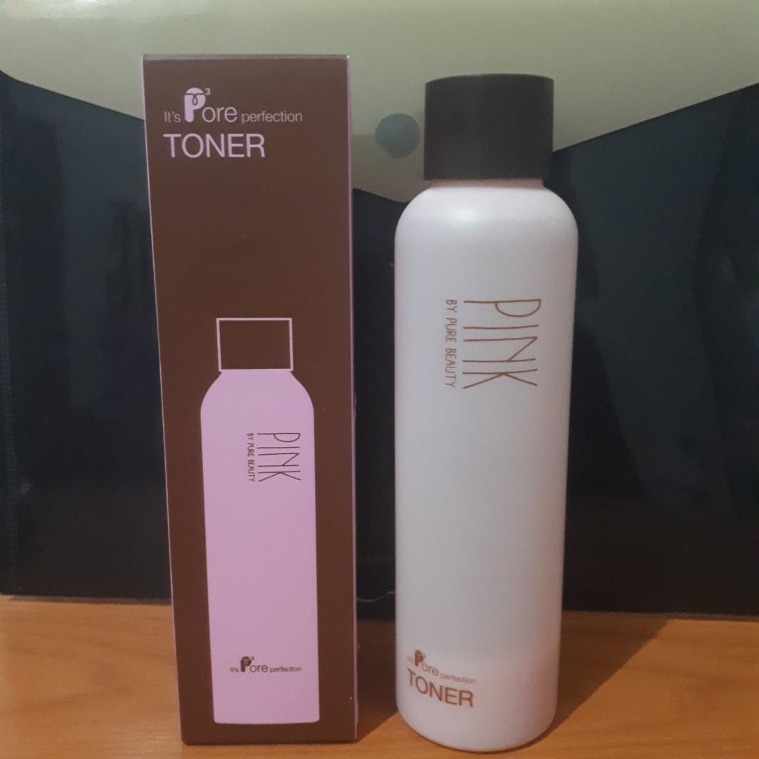 It S Pore Perfection Toner Pink By Pure Beauty Free Kutek Hitam Kesehatan Kecantikan Kulit Sabun Tubuh Di Carousell