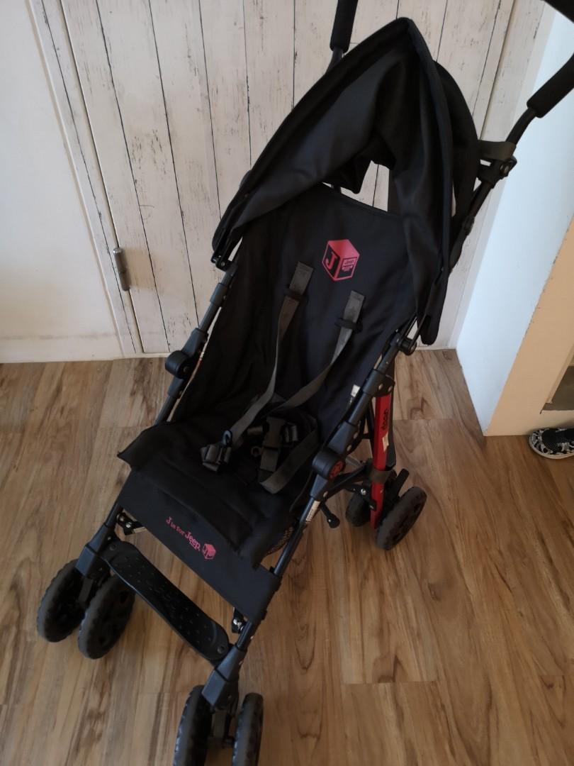 red jeep stroller
