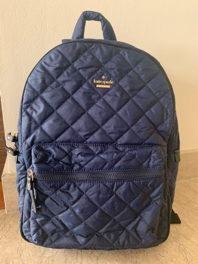quilted kate spade backpack