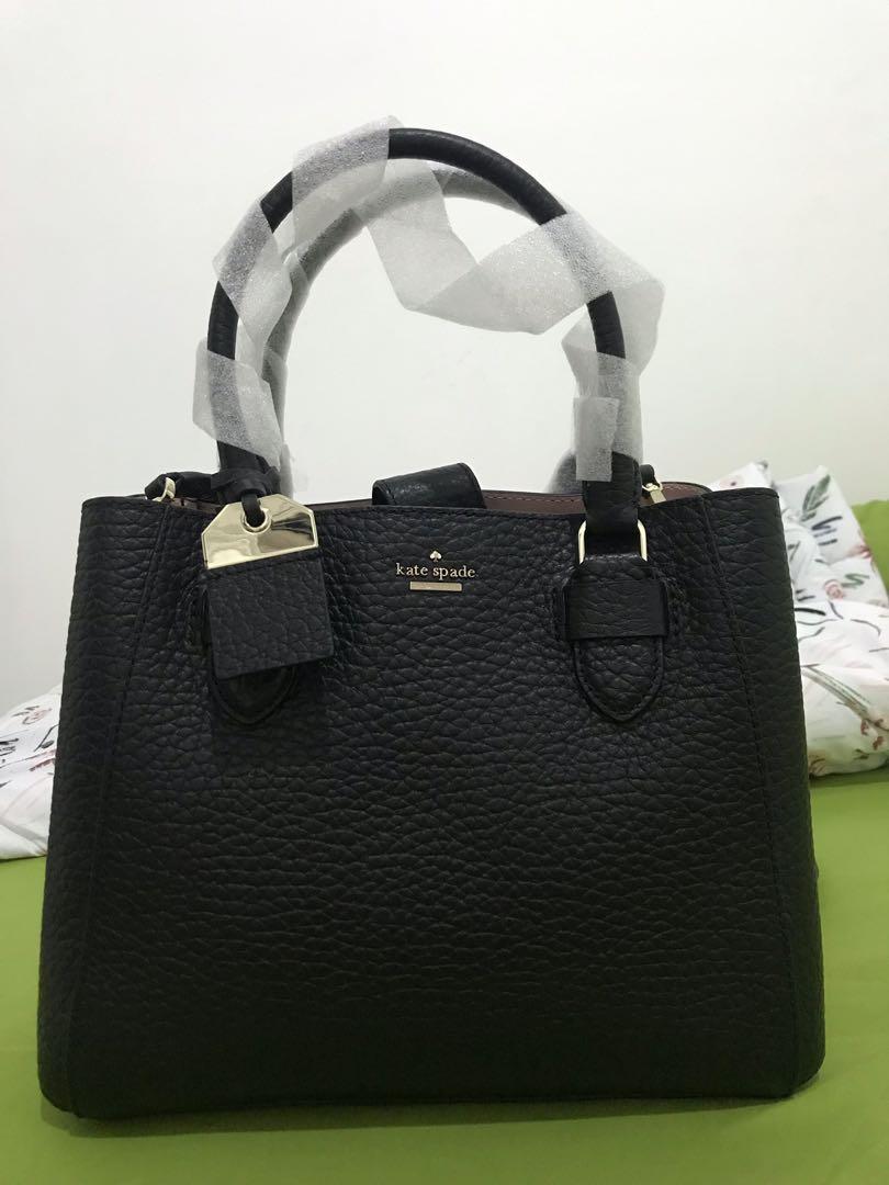 Katespade Carter Street Aliana Black Warm Fesyen Wanita Tas Dompet di Carousell