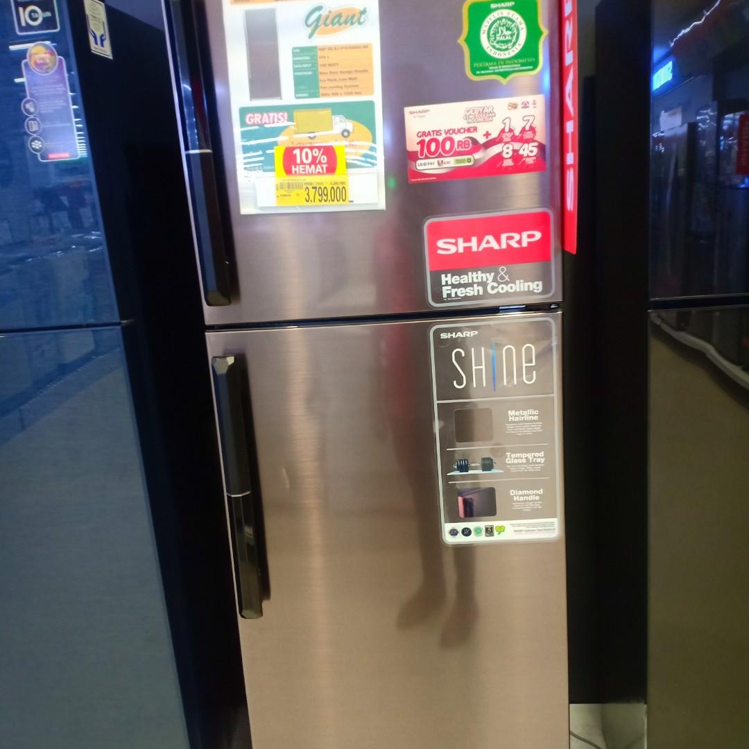 Kulkas 2 Pintu Sharp 256 L Low Watt Bisa Kredit 0 Dp Elektronik