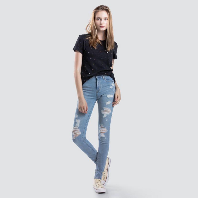 Levi s 721 High Rise Skinny Ripped Jeans