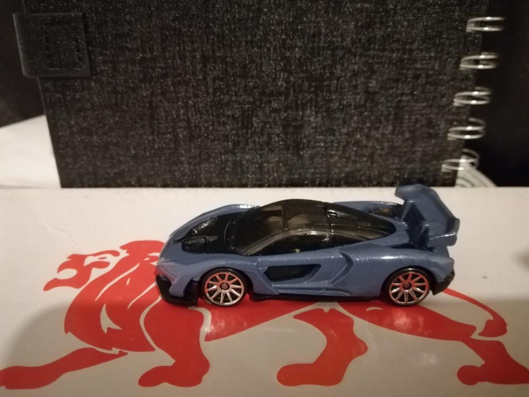 Mclaren Senna Blue Grey Hot Wheels Hotwheels Car Toys Games