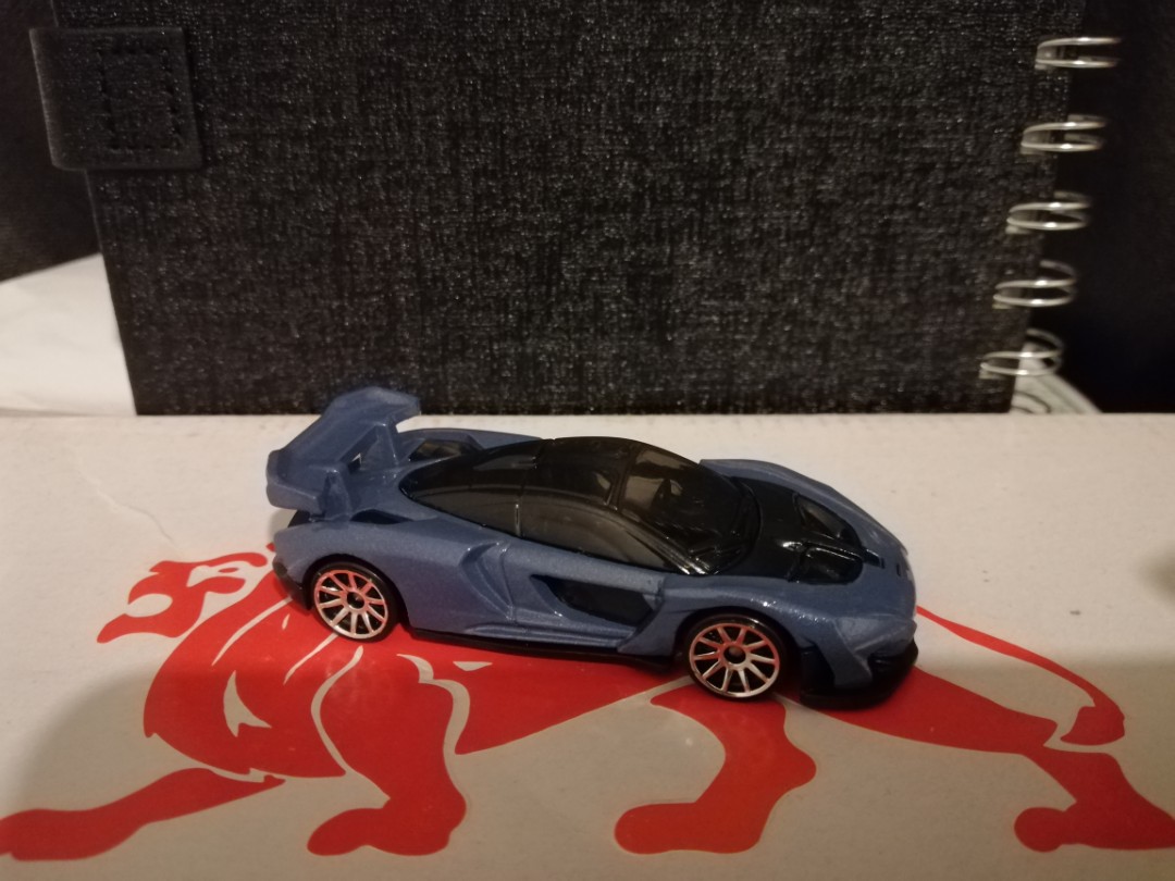 Mclaren Senna Blue Grey Hot Wheels Hotwheels Car Toys Games