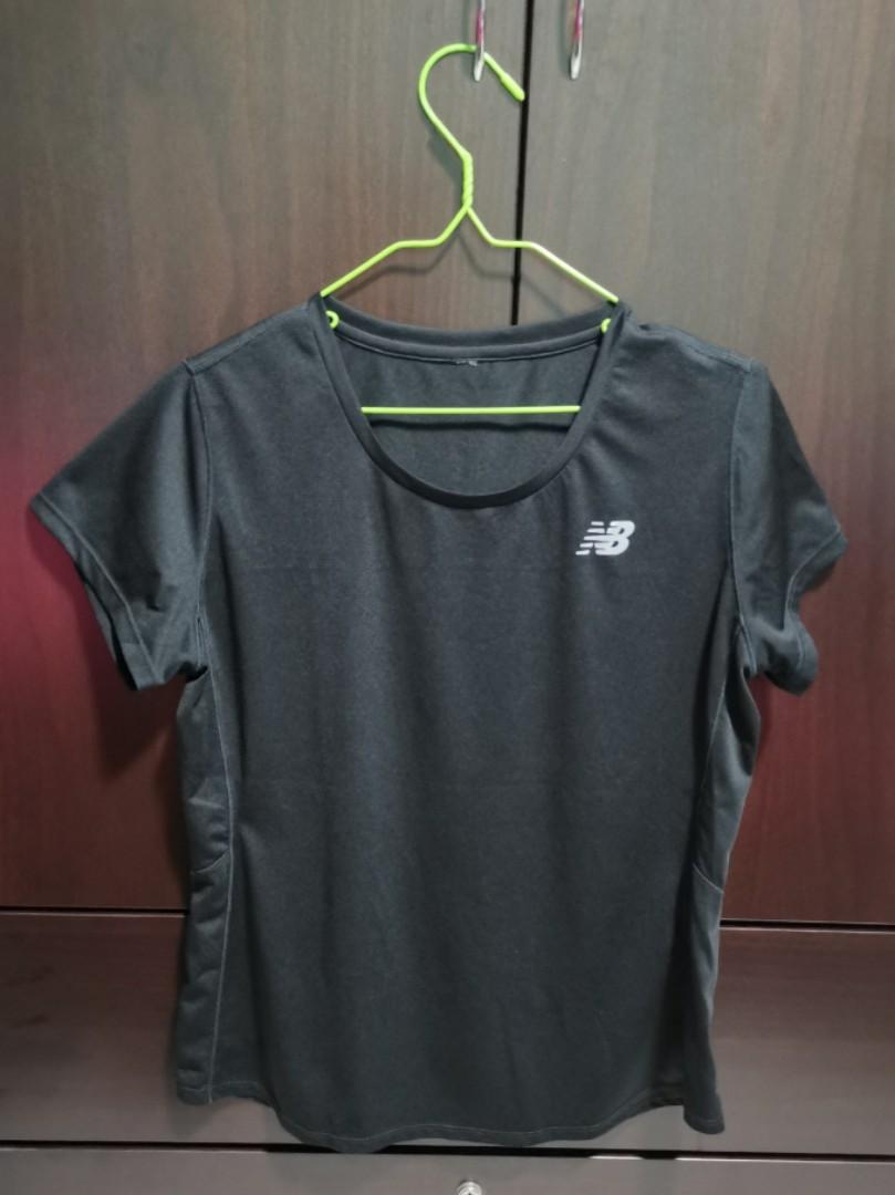 Balance Black Sleeve Gym Shirt Top Size 
