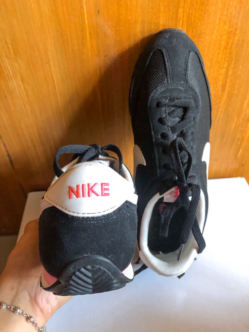 pink and black nike airs