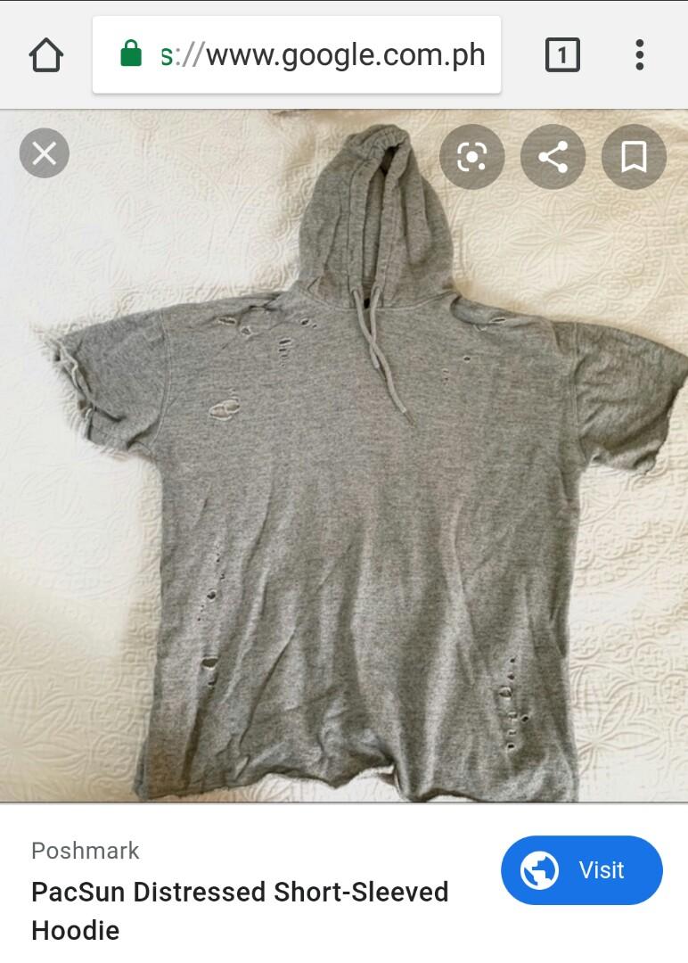 pacsun short sleeve hoodie