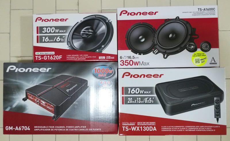 Aja Obediencia añadir Pioneer TS-A1600C Components Speaker, TS-G1620F Coaxial Speaker ...