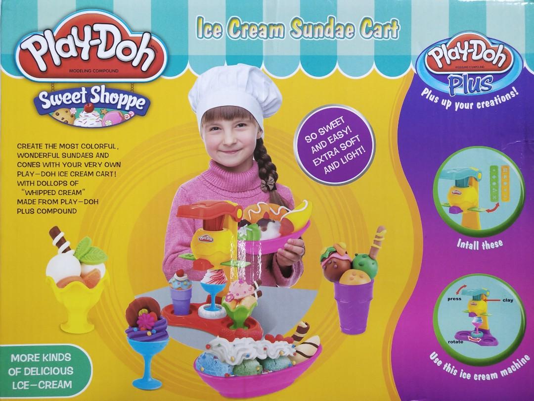 play doh ice cream sundae cart