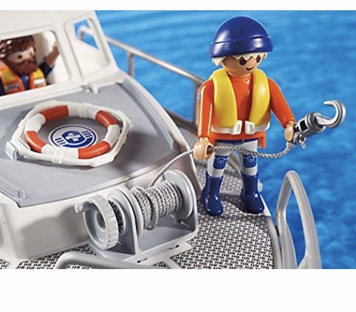 PLAYMOBIL Rescue Boat With Water Hose 5540, Hobbies & Toys, Toys