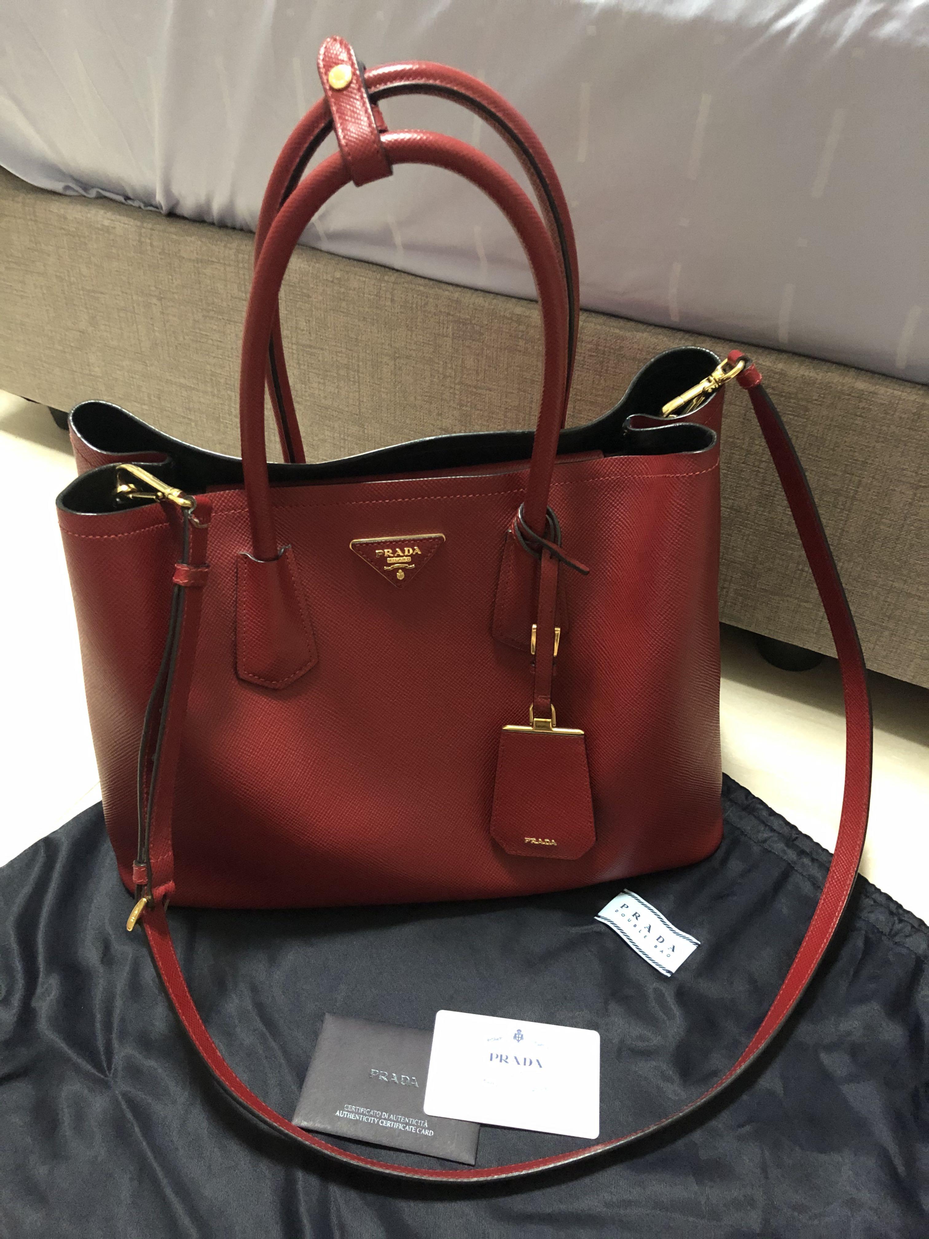 double prada bag