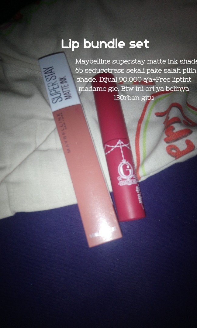 Preloved Maybelline Superstay Matte Ink Shade 65 Seducctress Health Beauty Makeup On Carousell
