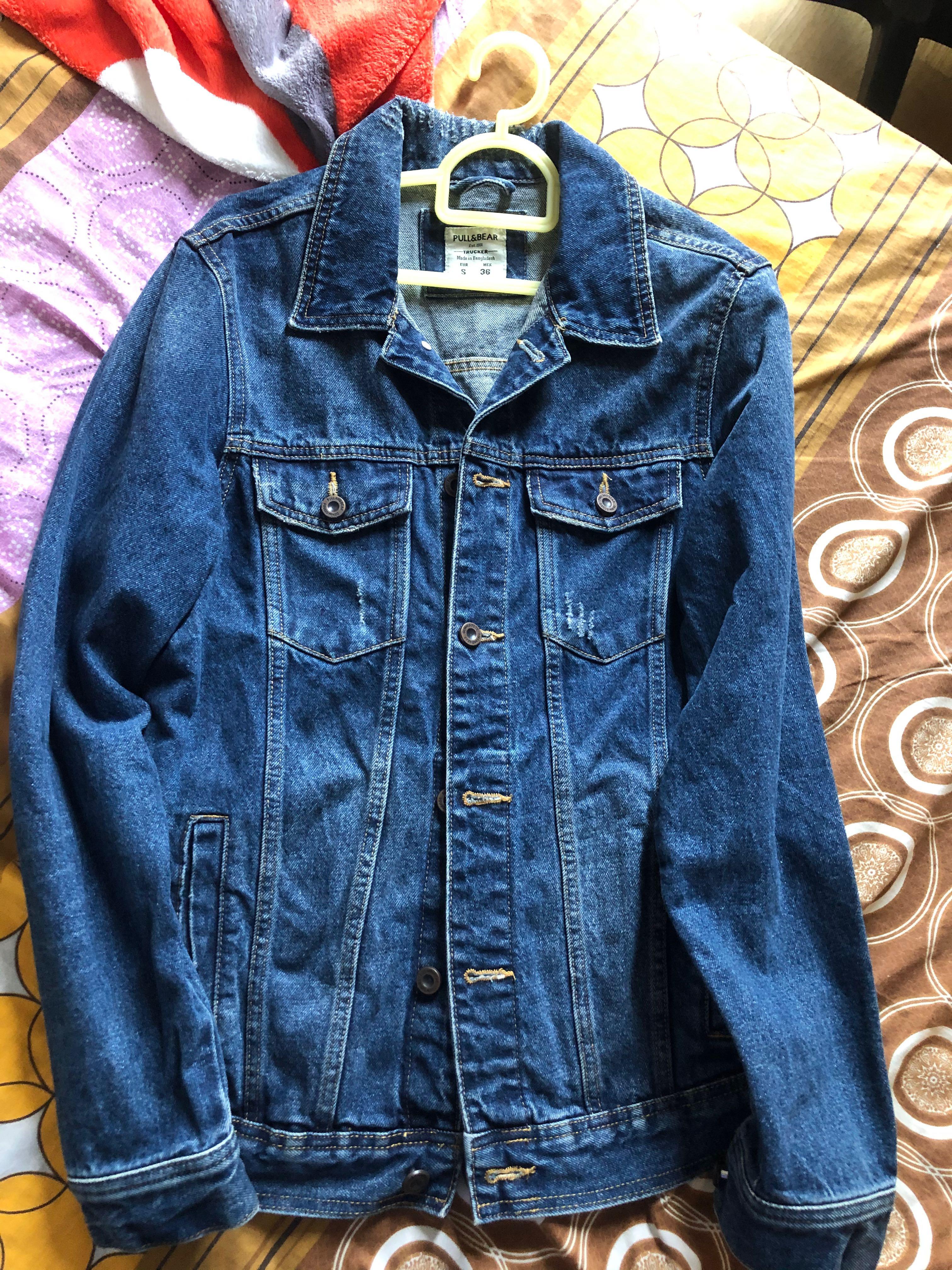 Pull and bear shop trucker denim jacket