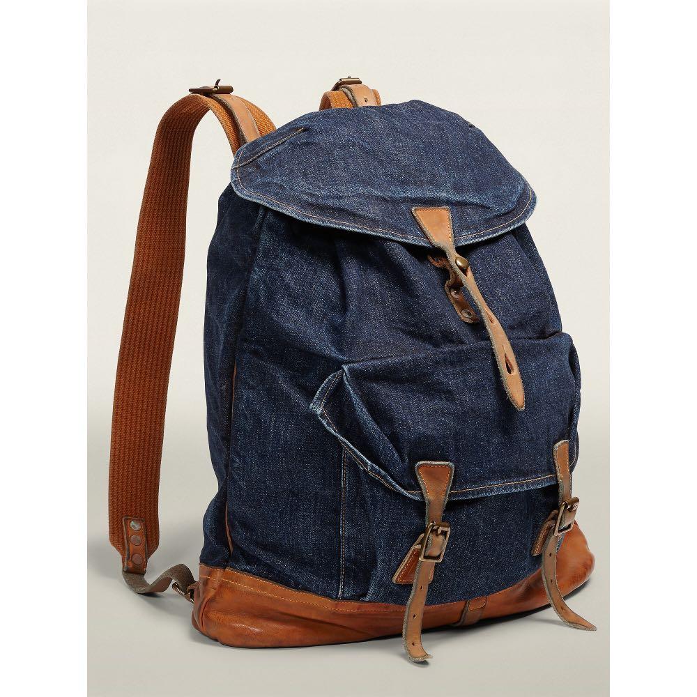 RRL brand new denim backpack Carousell