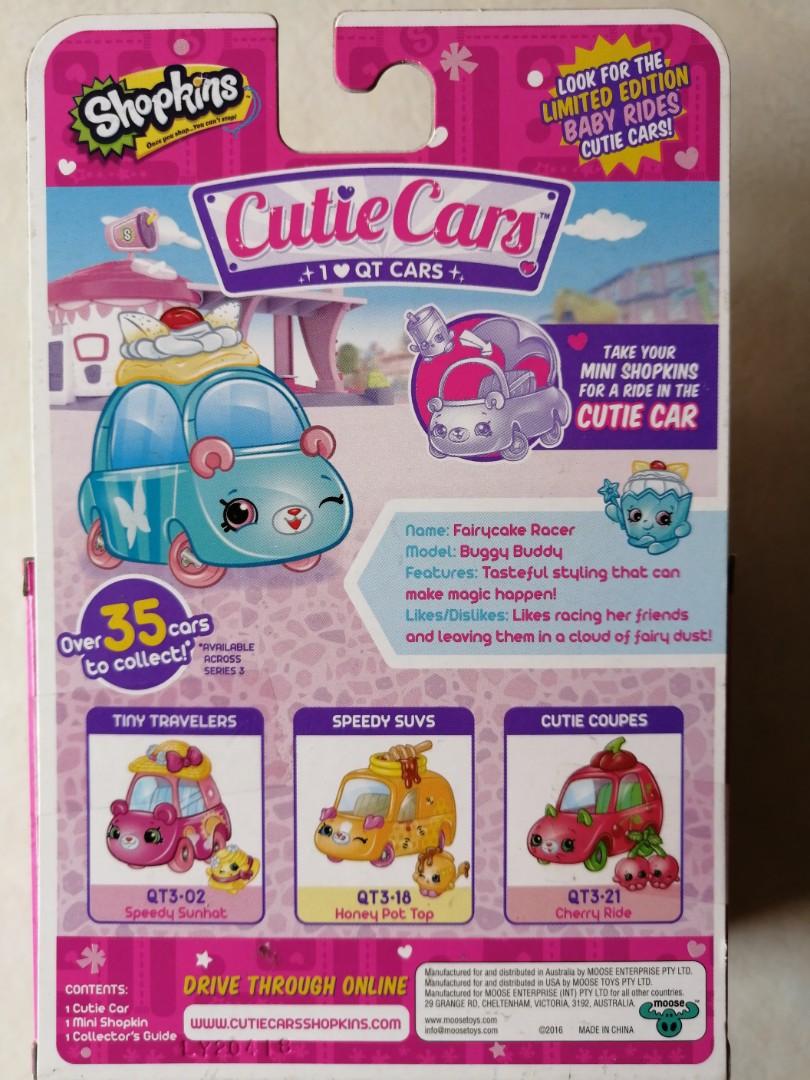 Cute and Collectible Shopkins Cutie Cars Checklist