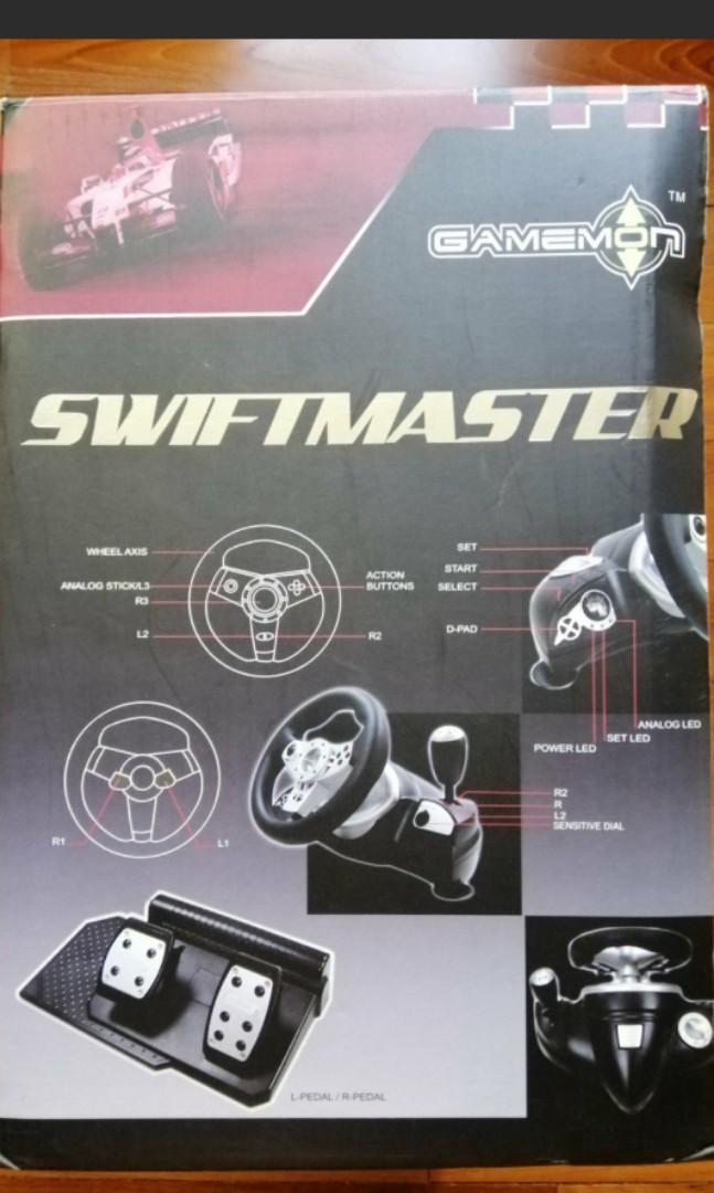 Steering console gamemon swiftmaster, Video Gaming, Gaming Accessories ...