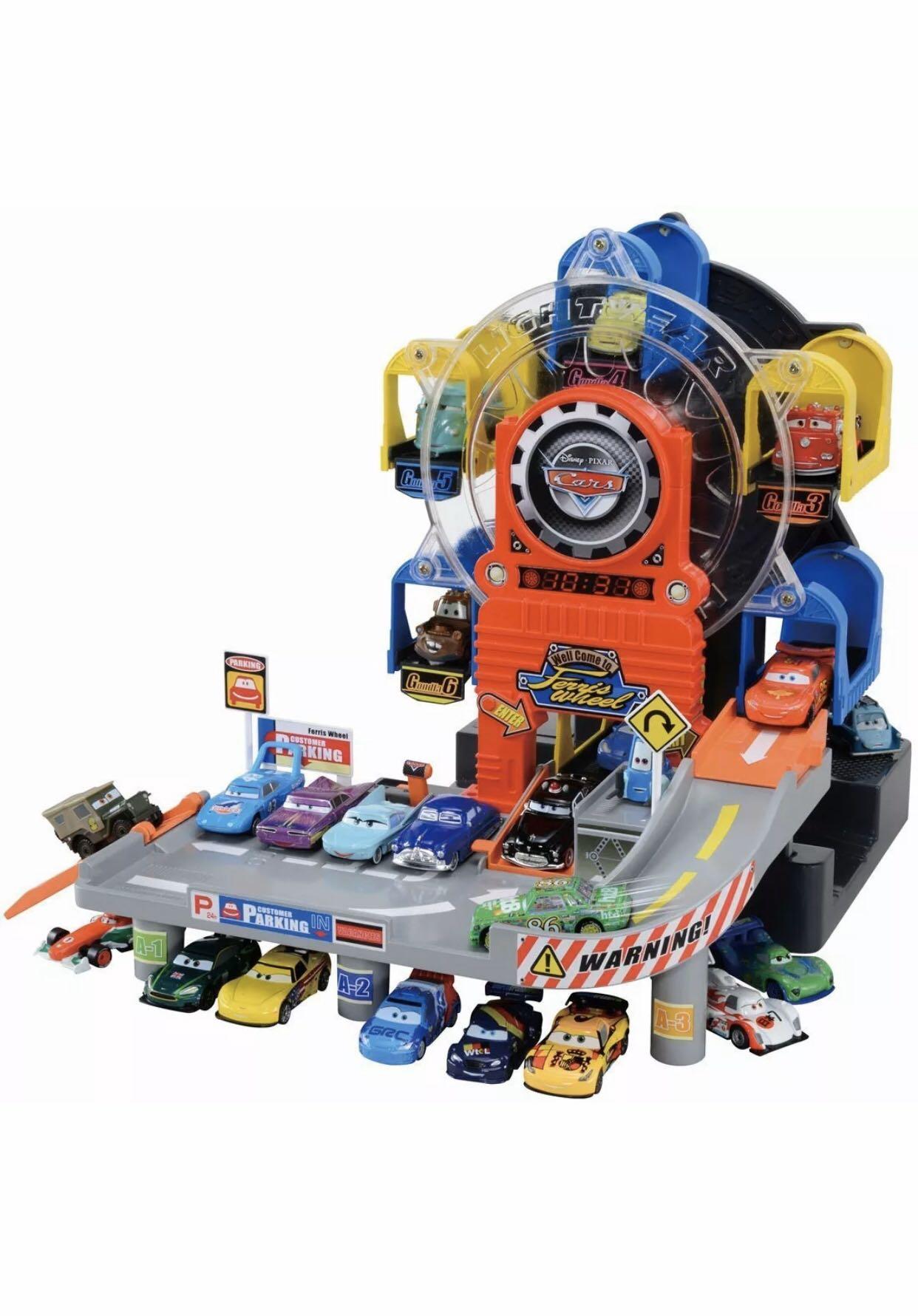 Takara Tomy Tomica Disney Cars Big Ferris Wheel Rotation Parking