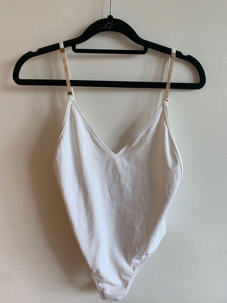 Topshop white swimsuit Clearance