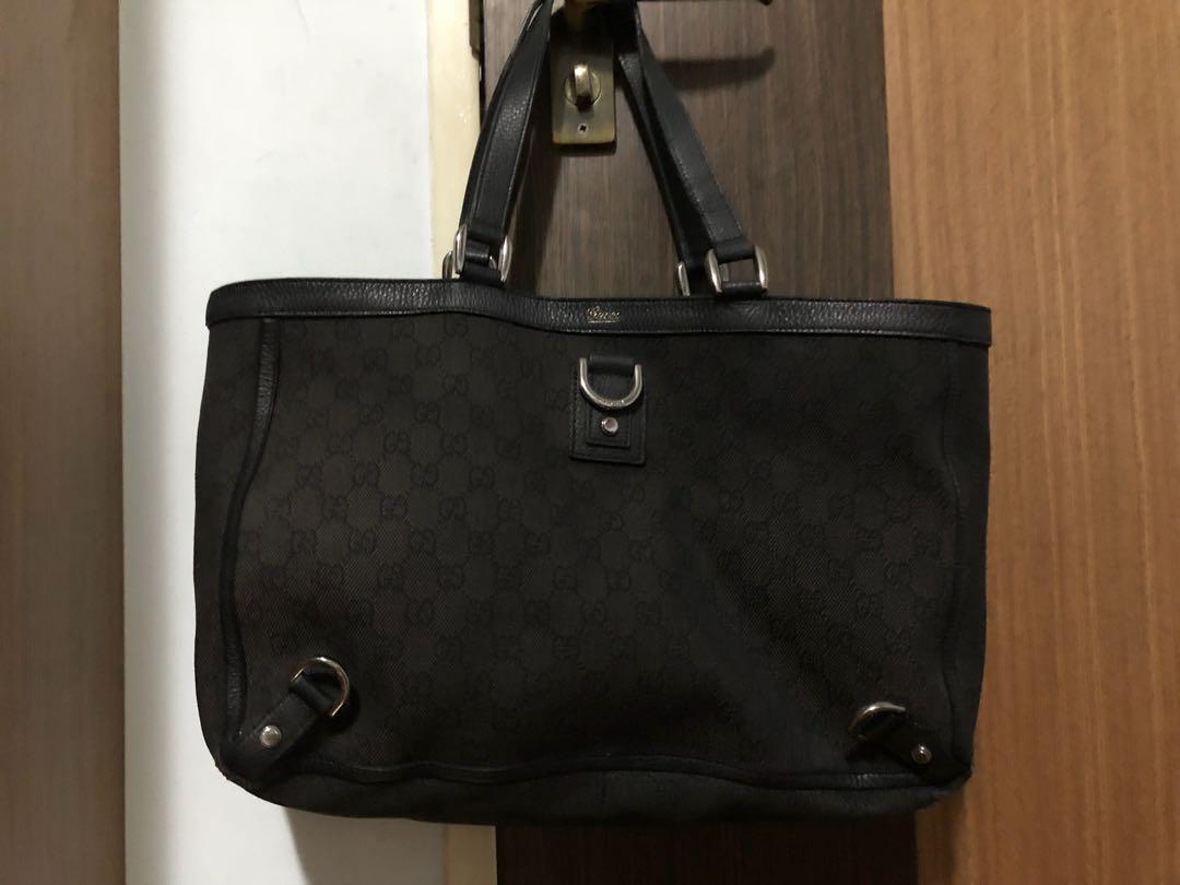 gucci black canvas