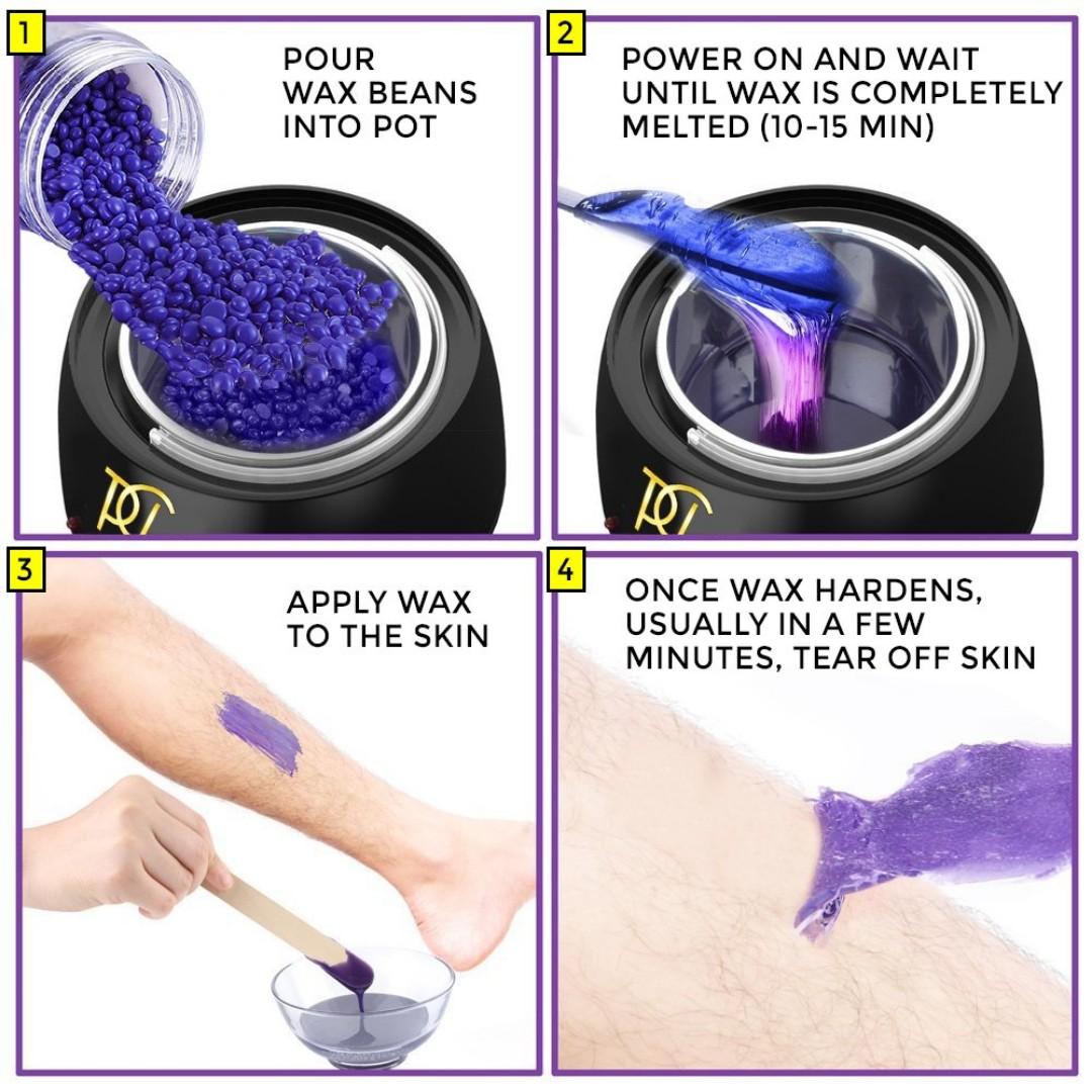 Wax Warmer Kit Hair Removal At Home Waxing Kit Professional
