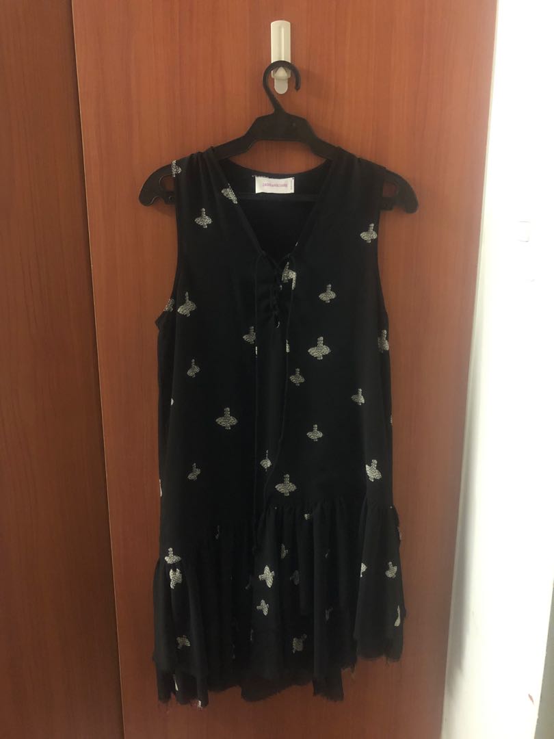Zadig Et Voltaire Printed Black Dress Women S Fashion Clothes