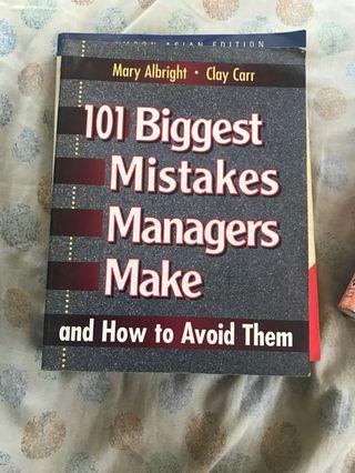 101 Mistakes Managers Make
