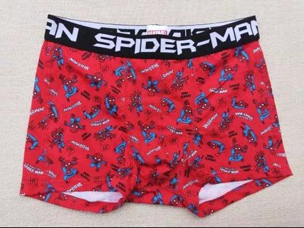 預定日本原单單全棉Spider man 蜘蛛俠卡通男平角内褲短褲64158934787969110