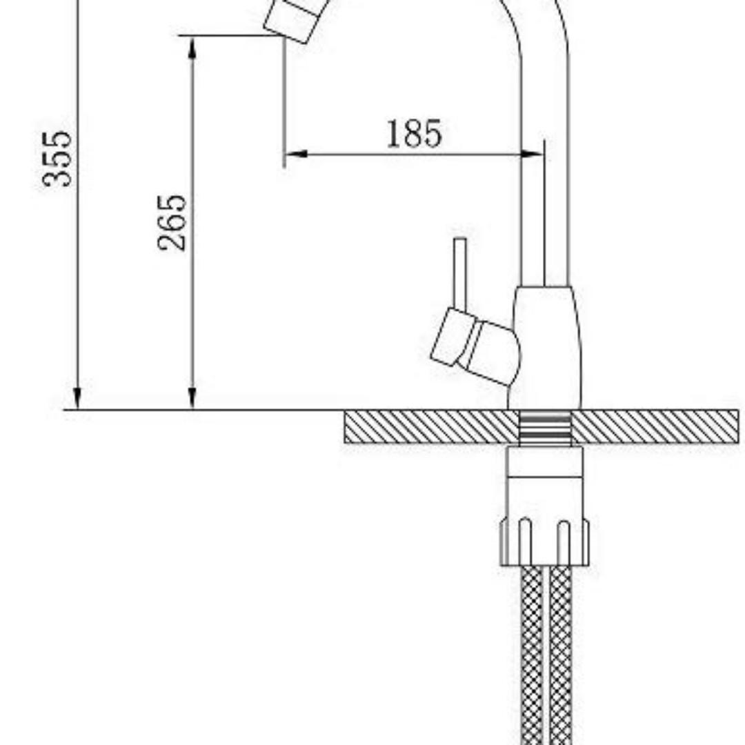 251 Micoe Kitchen Sink Tap Single Handle Kitchen Faucet Chrome