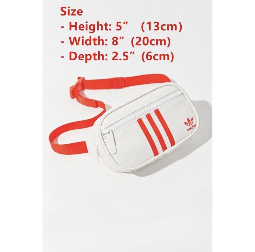 Adidas Faux Leather fanny pack sling bag chest bag waist bag