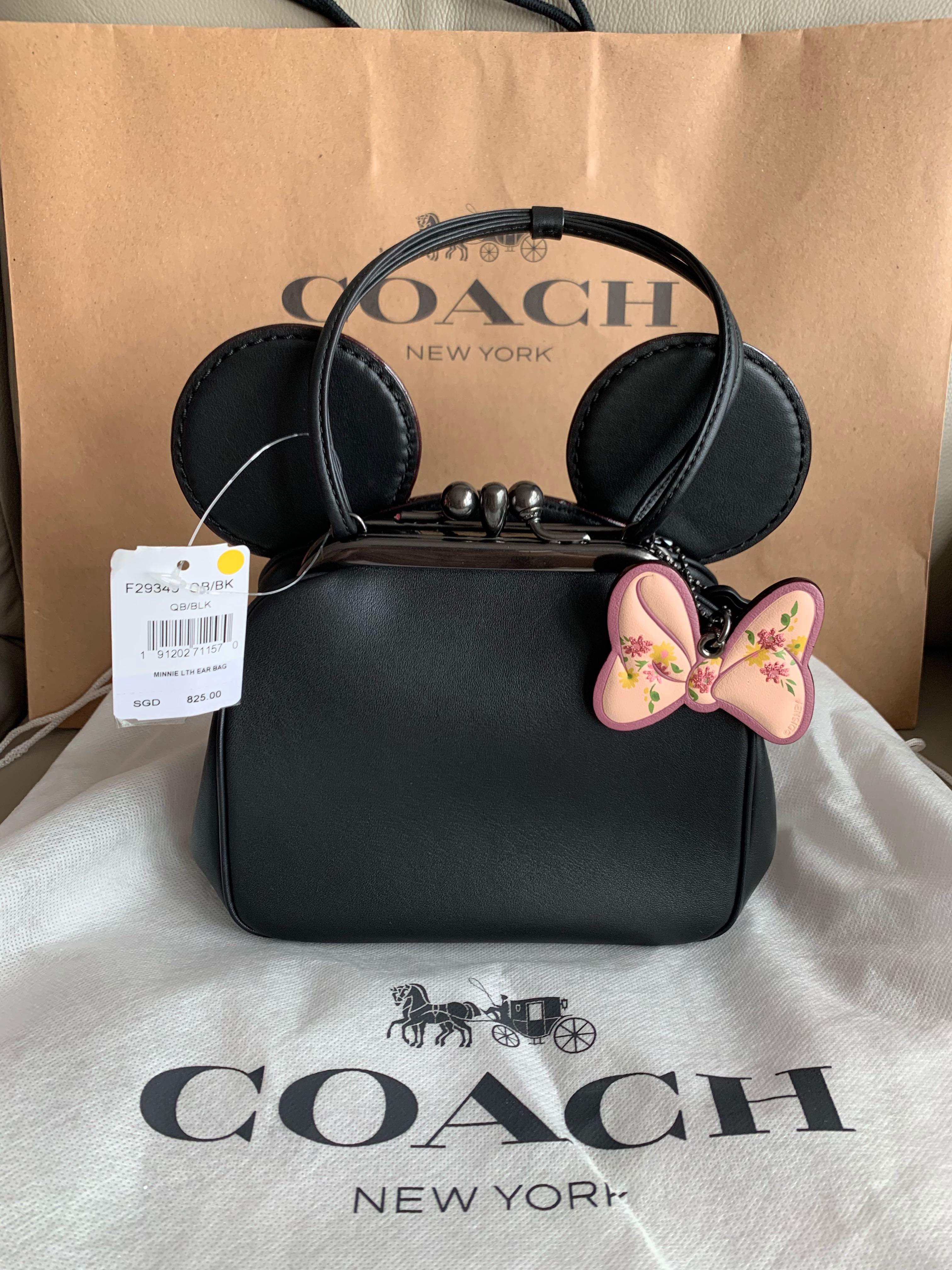 Authentic Coach x Minnie Mouse Kisslock Bag
