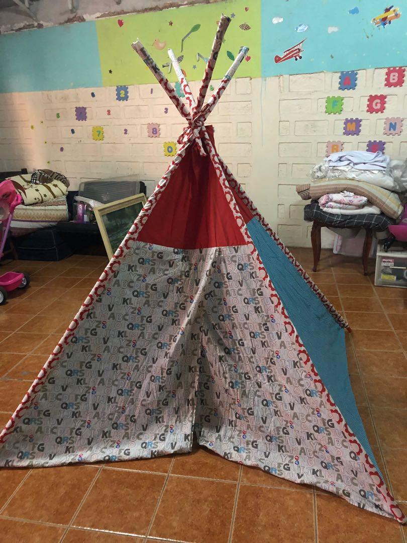 Big TeePee Tent (Category: Infant Playtime) located in Marilao. Submitted by gi_yan (Listing ID 253050142, Image 1). Description: A very large teepee tent, will fit 2-4kids max Very easy to assemble.