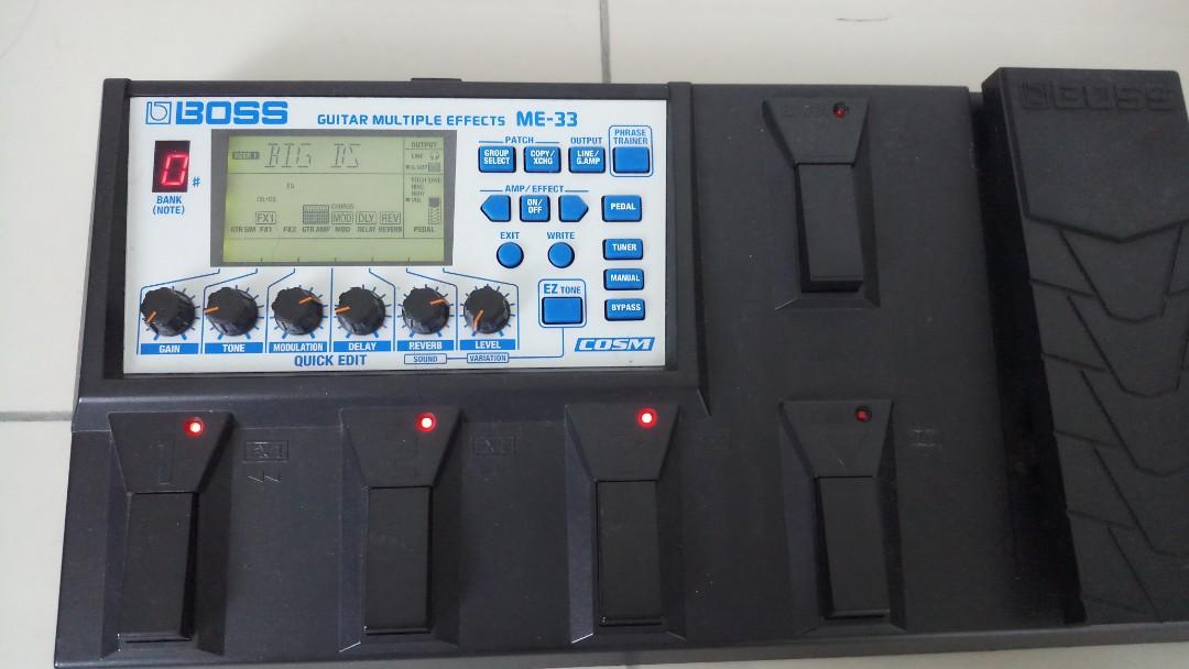 Boss ME33 Multi Effect Processor, Hobbies & Toys, Music & Media, Music