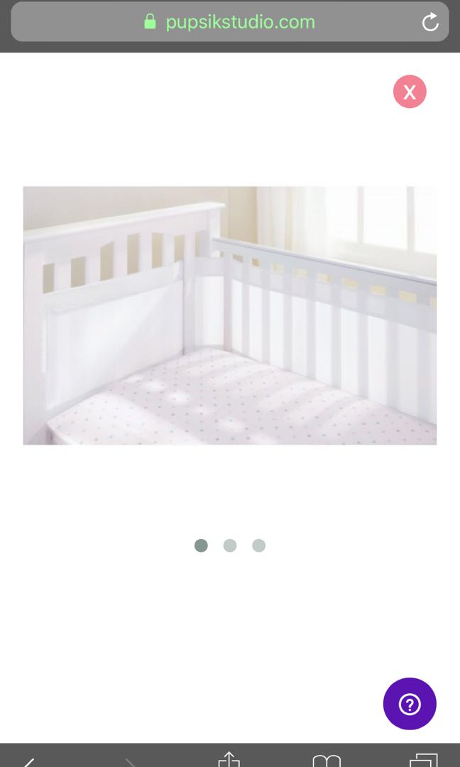 airflow baby mesh crib liner